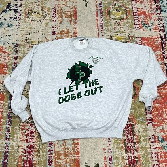 Vintage South Plainfield Eagles Football 2000 Sports Crewneck Sweatshirt - Picture 1 of 4